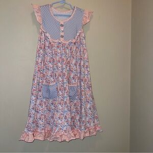 Shrimp & Grits Kids Georgia Mae Floral Flutter Dress